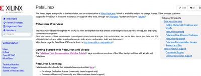 Xilinx wiki　petalinux